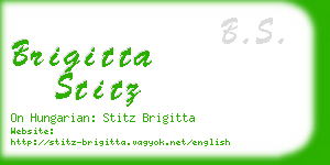 brigitta stitz business card